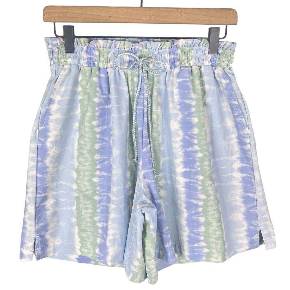 Madewell Second Wave Board Shorts NWT Small Elastic Waist Pull On Tie Dye Print